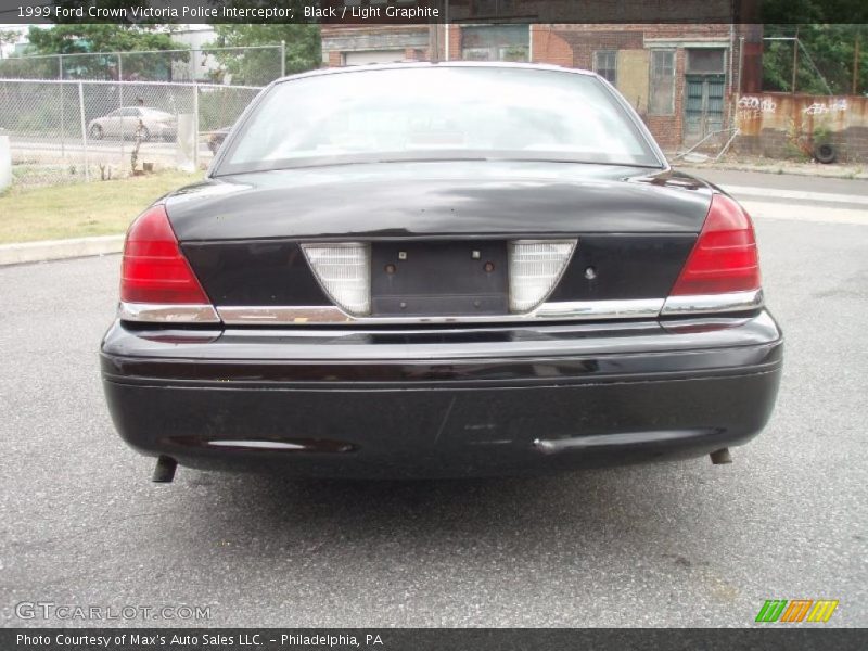 Black / Light Graphite 1999 Ford Crown Victoria Police Interceptor