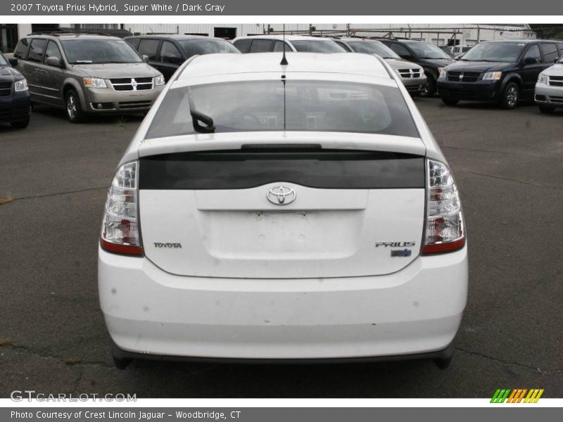 Super White / Dark Gray 2007 Toyota Prius Hybrid