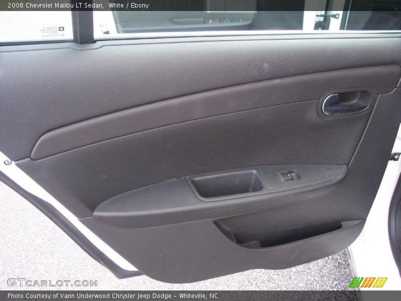 White / Ebony 2008 Chevrolet Malibu LT Sedan
