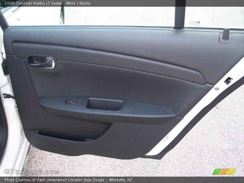 White / Ebony 2008 Chevrolet Malibu LT Sedan