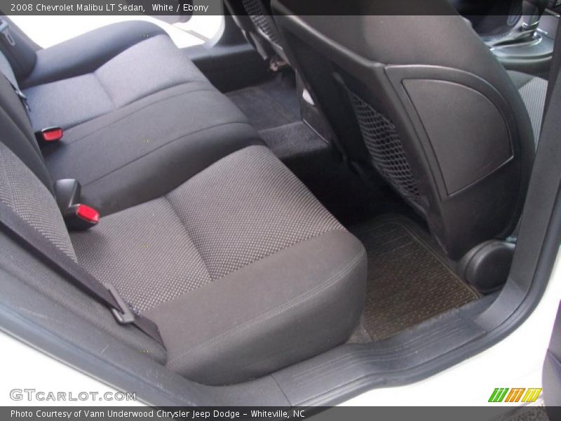 White / Ebony 2008 Chevrolet Malibu LT Sedan