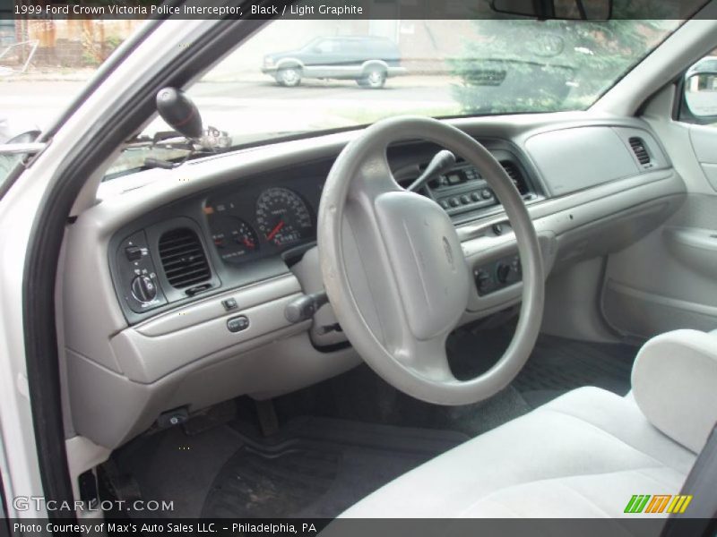 Black / Light Graphite 1999 Ford Crown Victoria Police Interceptor