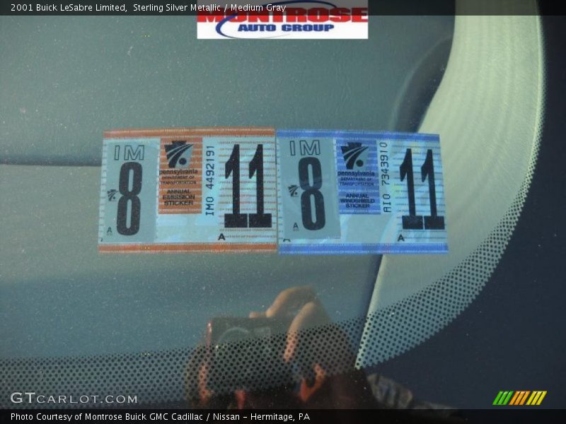 Sterling Silver Metallic / Medium Gray 2001 Buick LeSabre Limited
