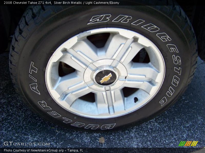 Silver Birch Metallic / Light Cashmere/Ebony 2008 Chevrolet Tahoe Z71 4x4