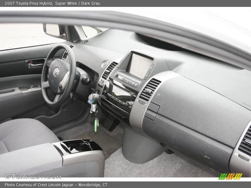 Super White / Dark Gray 2007 Toyota Prius Hybrid