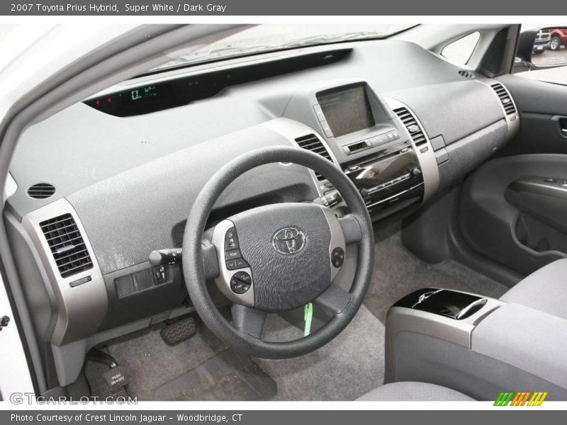 Super White / Dark Gray 2007 Toyota Prius Hybrid