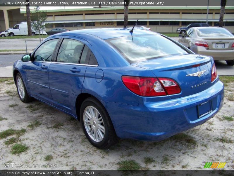 Marathon Blue Pearl / Dark Slate Gray/Light Slate Gray 2007 Chrysler Sebring Touring Sedan