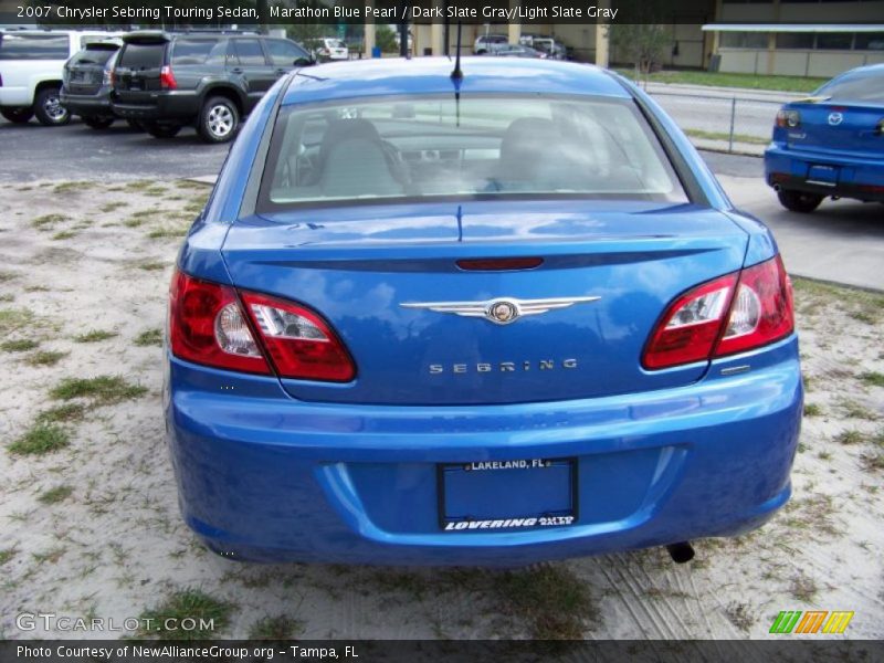 Marathon Blue Pearl / Dark Slate Gray/Light Slate Gray 2007 Chrysler Sebring Touring Sedan