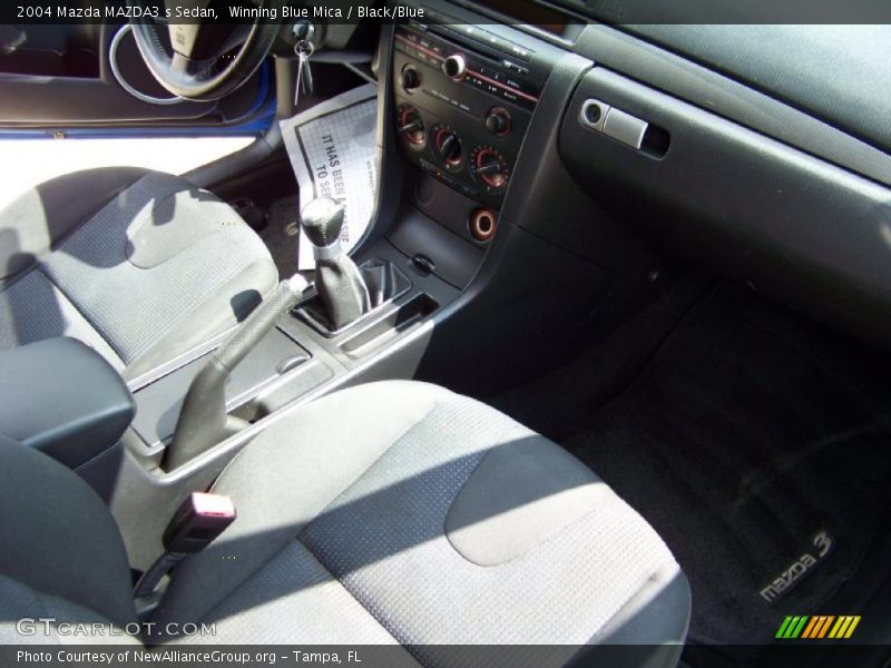 Winning Blue Mica / Black/Blue 2004 Mazda MAZDA3 s Sedan