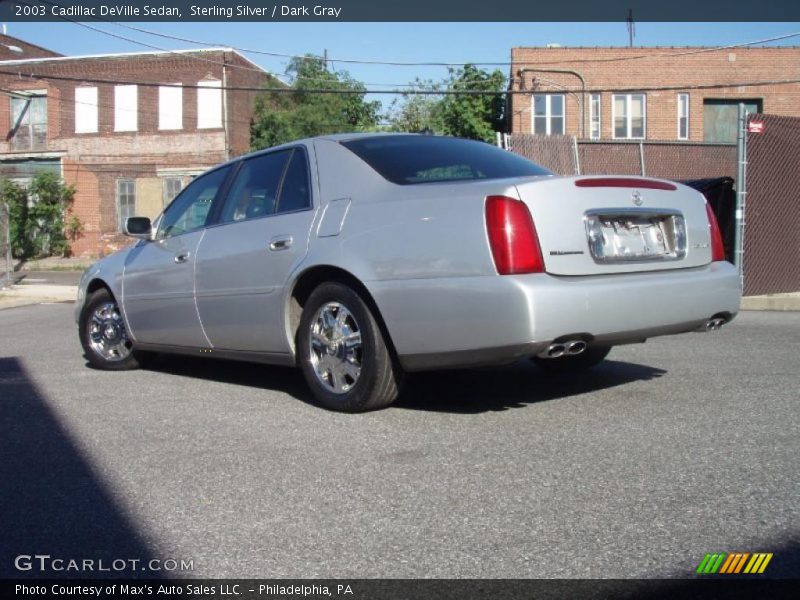 Sterling Silver / Dark Gray 2003 Cadillac DeVille Sedan