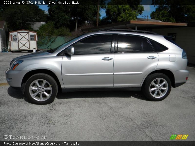 Millenium Silver Metallic / Black 2008 Lexus RX 350