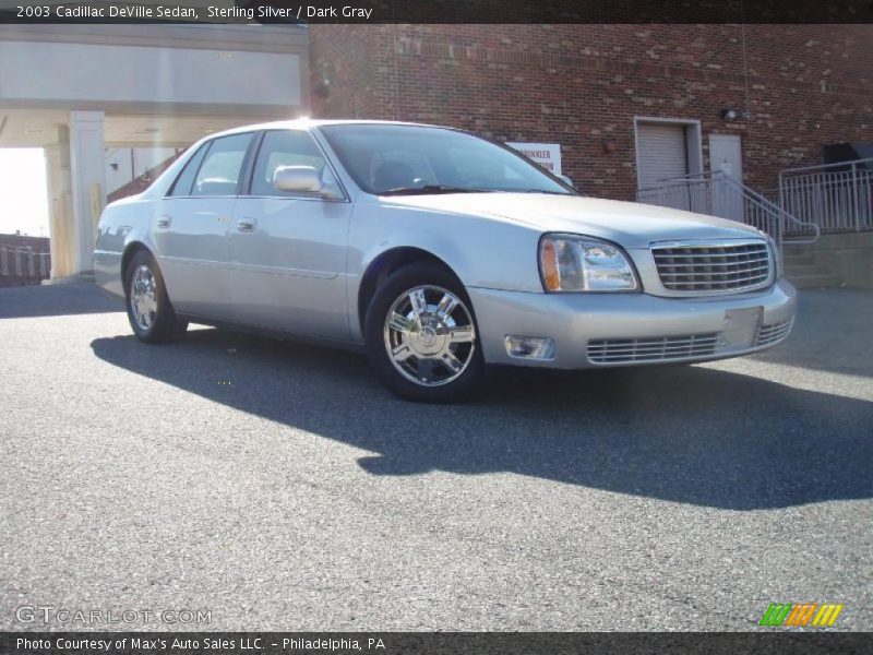 Sterling Silver / Dark Gray 2003 Cadillac DeVille Sedan