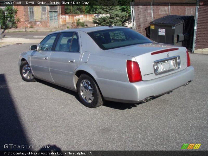 Sterling Silver / Dark Gray 2003 Cadillac DeVille Sedan