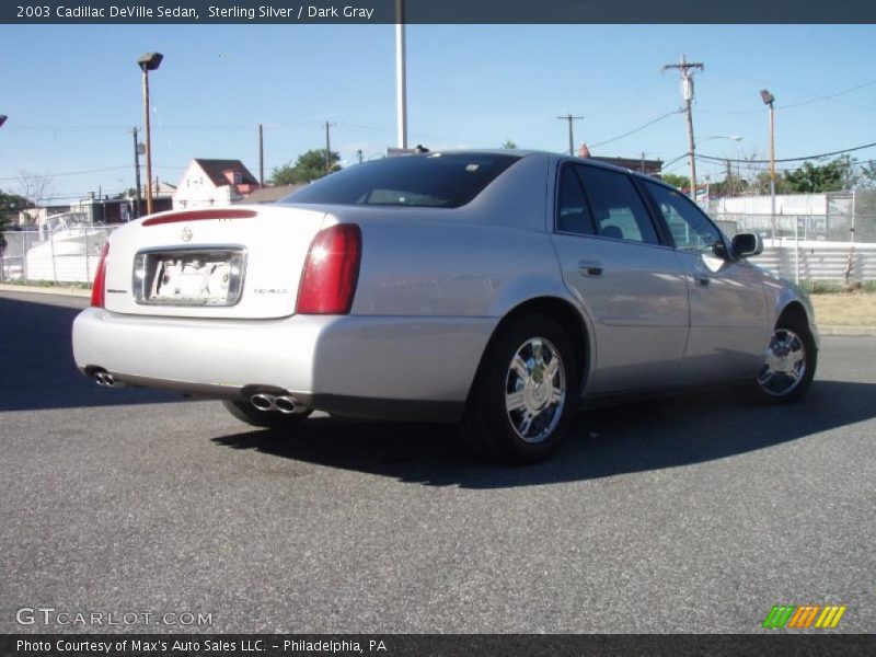 Sterling Silver / Dark Gray 2003 Cadillac DeVille Sedan