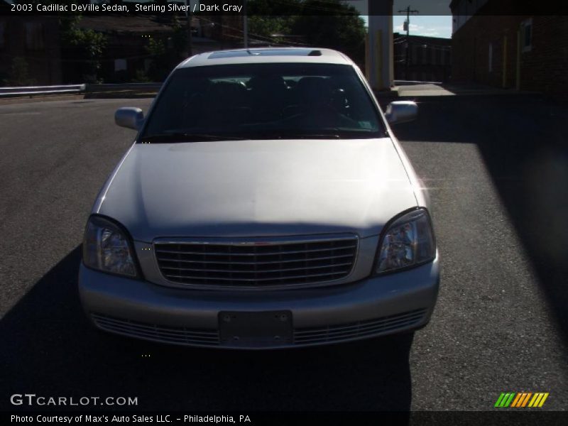 Sterling Silver / Dark Gray 2003 Cadillac DeVille Sedan