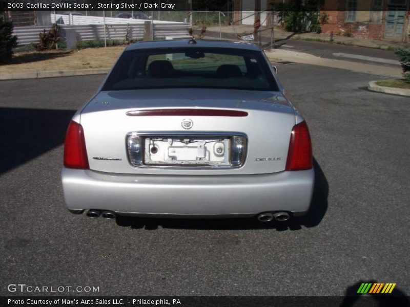 Sterling Silver / Dark Gray 2003 Cadillac DeVille Sedan