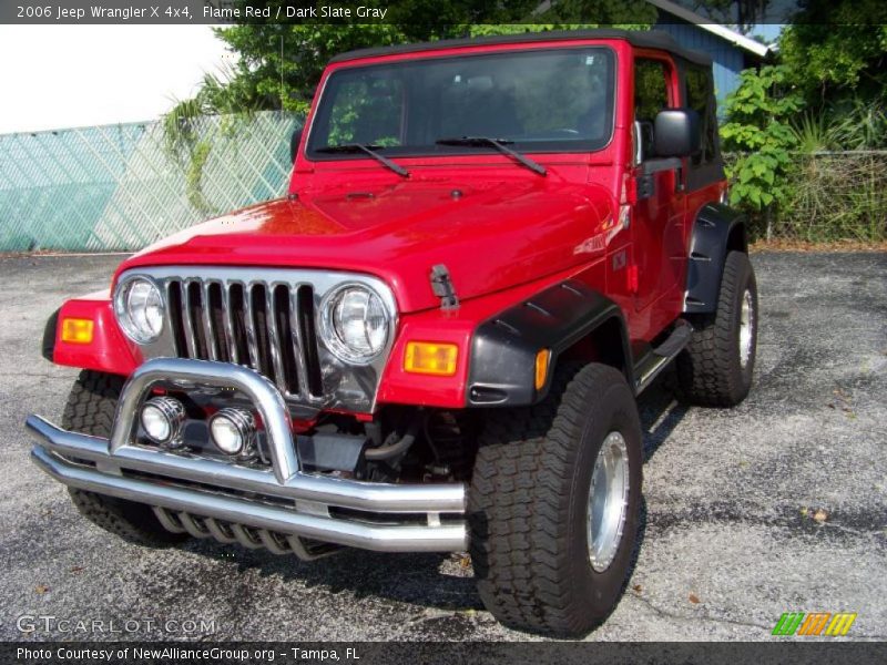 Flame Red / Dark Slate Gray 2006 Jeep Wrangler X 4x4