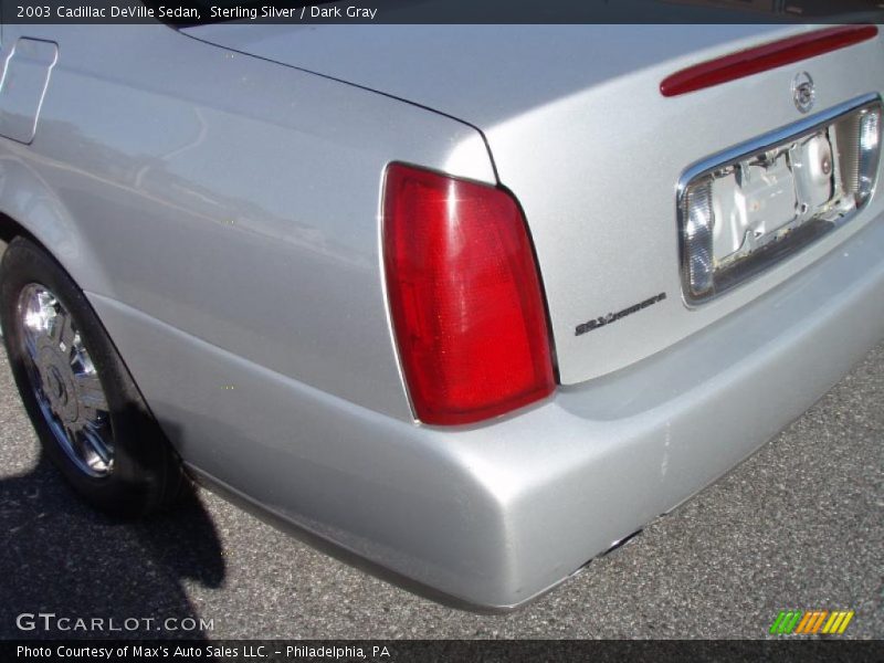 Sterling Silver / Dark Gray 2003 Cadillac DeVille Sedan