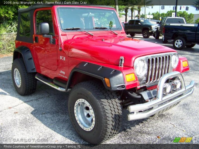 Flame Red / Dark Slate Gray 2006 Jeep Wrangler X 4x4