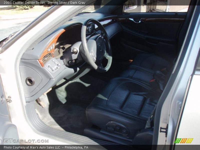 Sterling Silver / Dark Gray 2003 Cadillac DeVille Sedan
