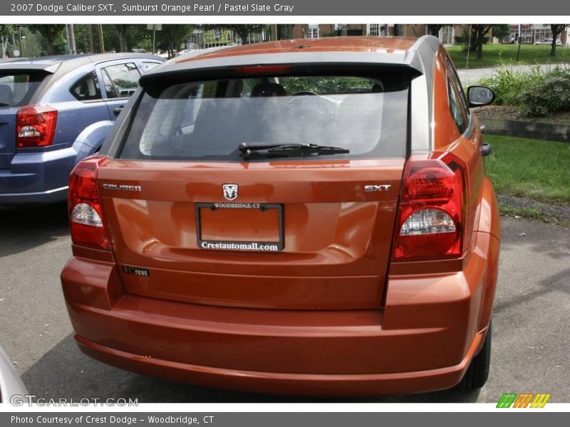 Sunburst Orange Pearl / Pastel Slate Gray 2007 Dodge Caliber SXT