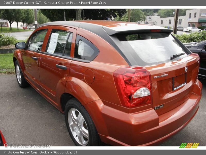 Sunburst Orange Pearl / Pastel Slate Gray 2007 Dodge Caliber SXT