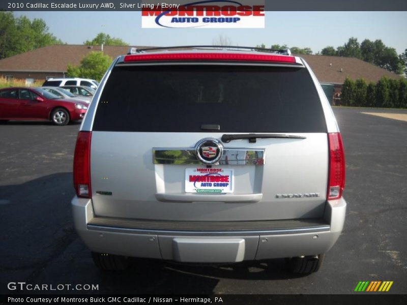 Silver Lining / Ebony 2010 Cadillac Escalade Luxury AWD