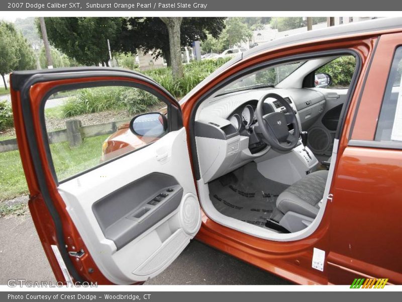 Sunburst Orange Pearl / Pastel Slate Gray 2007 Dodge Caliber SXT
