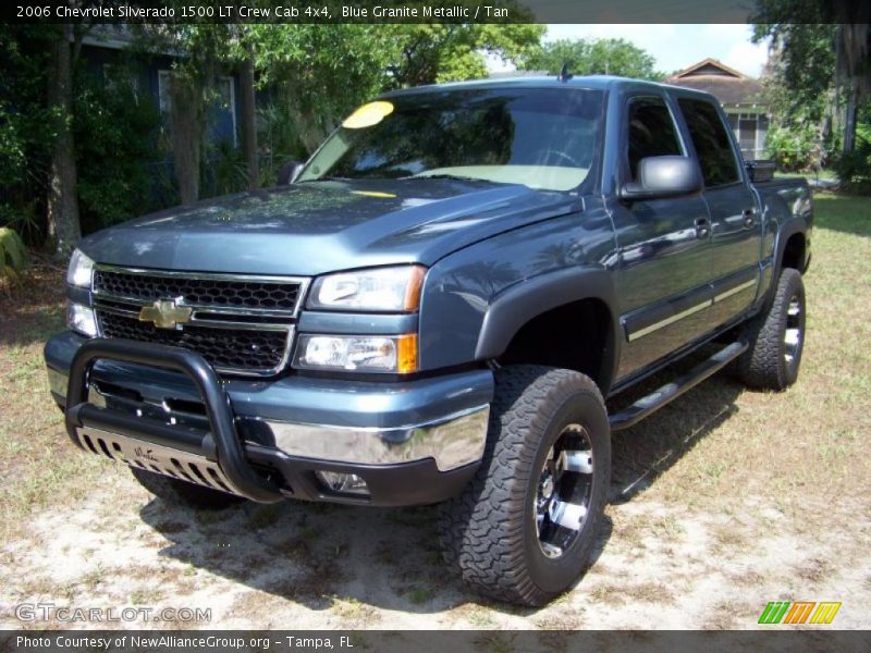 Blue Granite Metallic / Tan 2006 Chevrolet Silverado 1500 LT Crew Cab 4x4