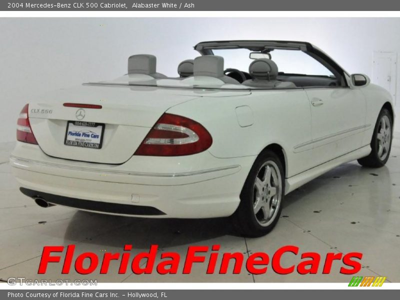 Alabaster White / Ash 2004 Mercedes-Benz CLK 500 Cabriolet