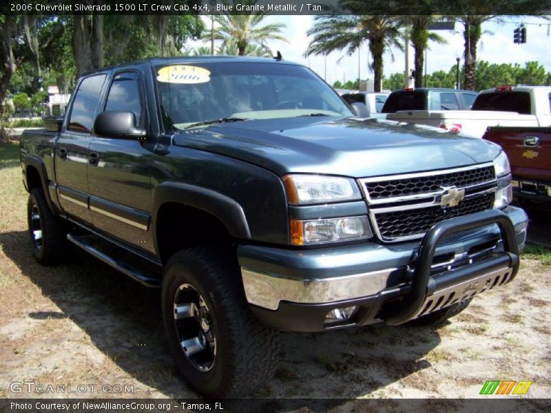 Blue Granite Metallic / Tan 2006 Chevrolet Silverado 1500 LT Crew Cab 4x4