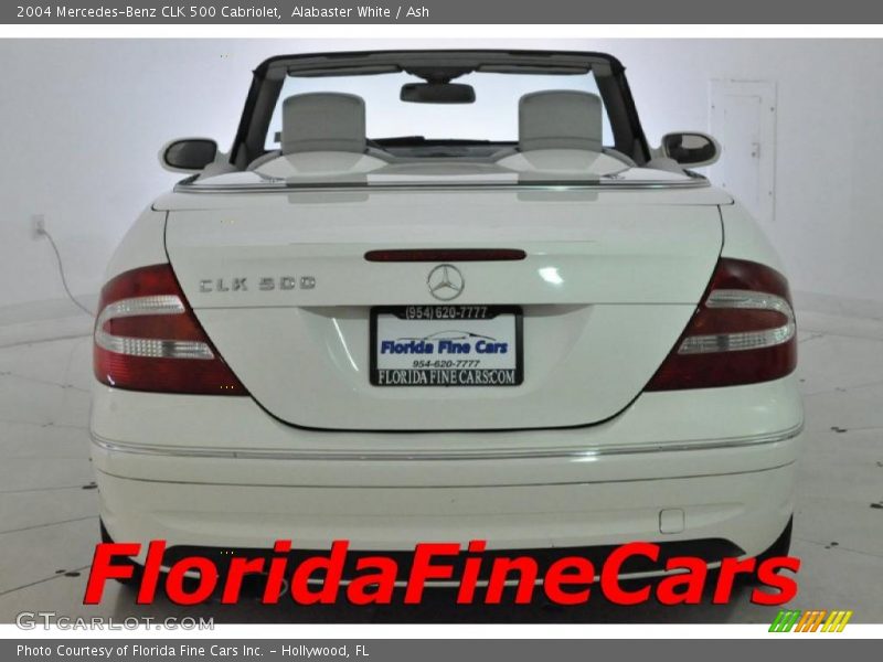 Alabaster White / Ash 2004 Mercedes-Benz CLK 500 Cabriolet