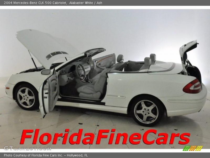 Alabaster White / Ash 2004 Mercedes-Benz CLK 500 Cabriolet