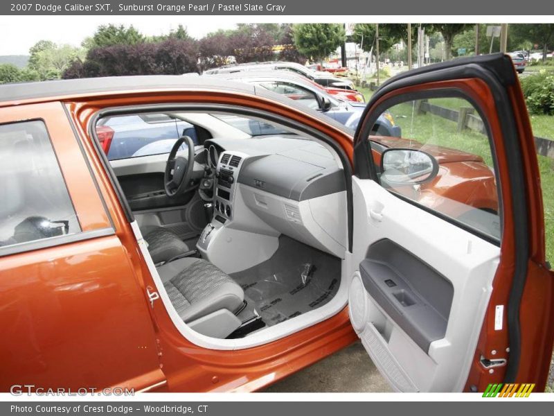 Sunburst Orange Pearl / Pastel Slate Gray 2007 Dodge Caliber SXT