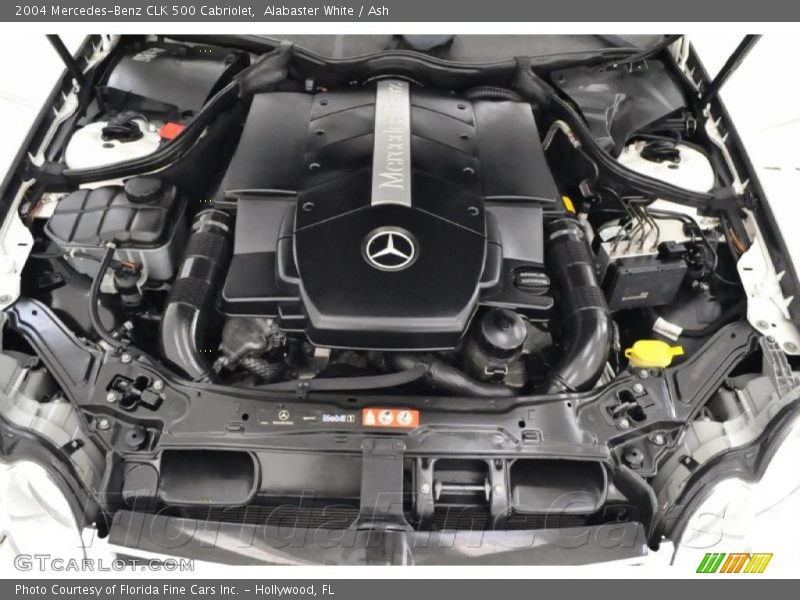 Alabaster White / Ash 2004 Mercedes-Benz CLK 500 Cabriolet