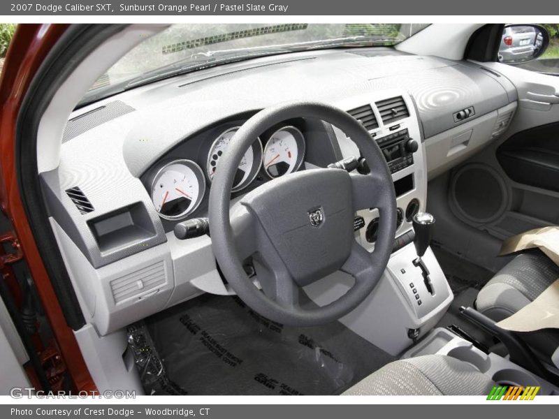 Sunburst Orange Pearl / Pastel Slate Gray 2007 Dodge Caliber SXT