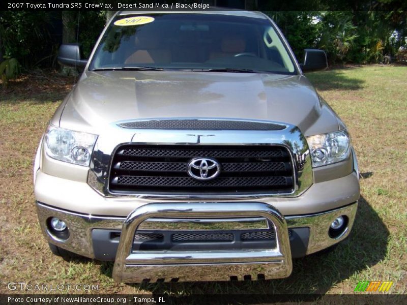 Desert Sand Mica / Black/Beige 2007 Toyota Tundra SR5 CrewMax