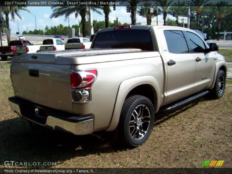 Desert Sand Mica / Black/Beige 2007 Toyota Tundra SR5 CrewMax