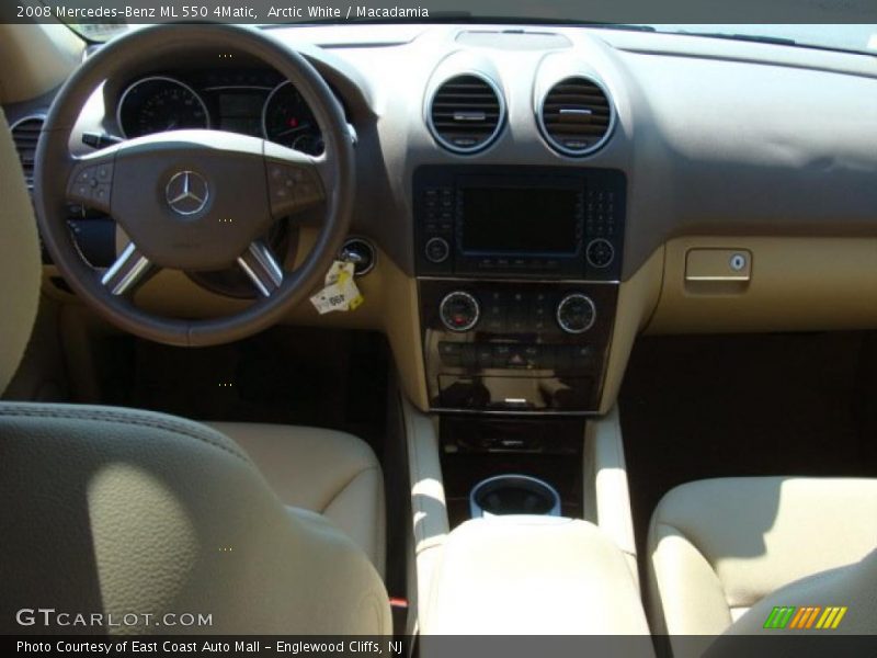 Arctic White / Macadamia 2008 Mercedes-Benz ML 550 4Matic