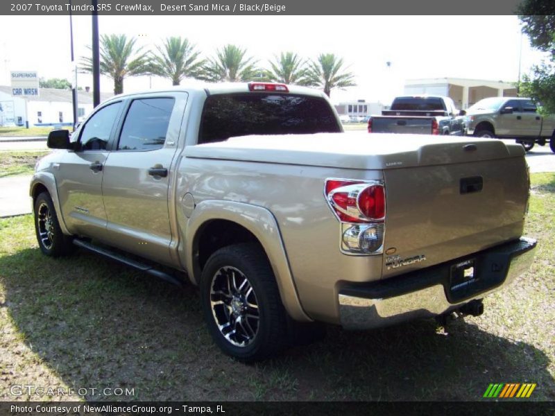 Desert Sand Mica / Black/Beige 2007 Toyota Tundra SR5 CrewMax