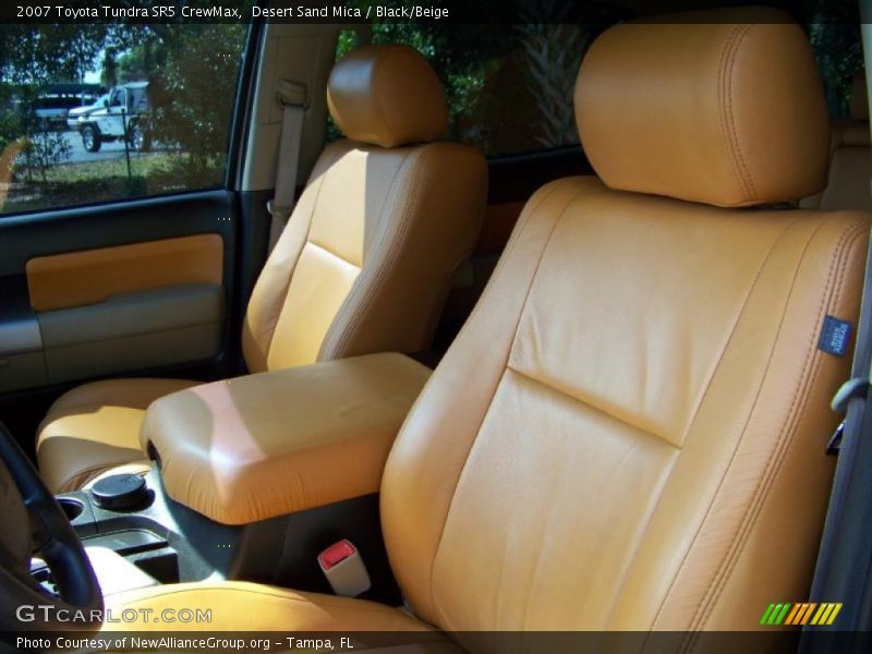 Desert Sand Mica / Black/Beige 2007 Toyota Tundra SR5 CrewMax