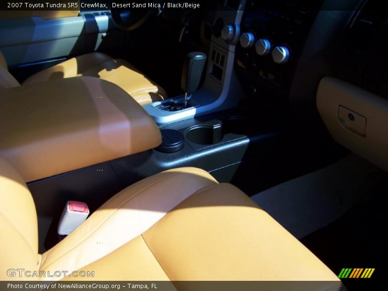Desert Sand Mica / Black/Beige 2007 Toyota Tundra SR5 CrewMax