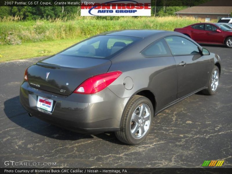 Granite Metallic / Ebony 2007 Pontiac G6 GT Coupe