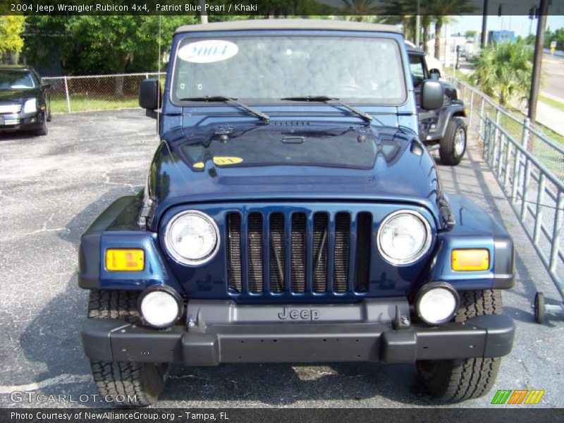 Patriot Blue Pearl / Khaki 2004 Jeep Wrangler Rubicon 4x4