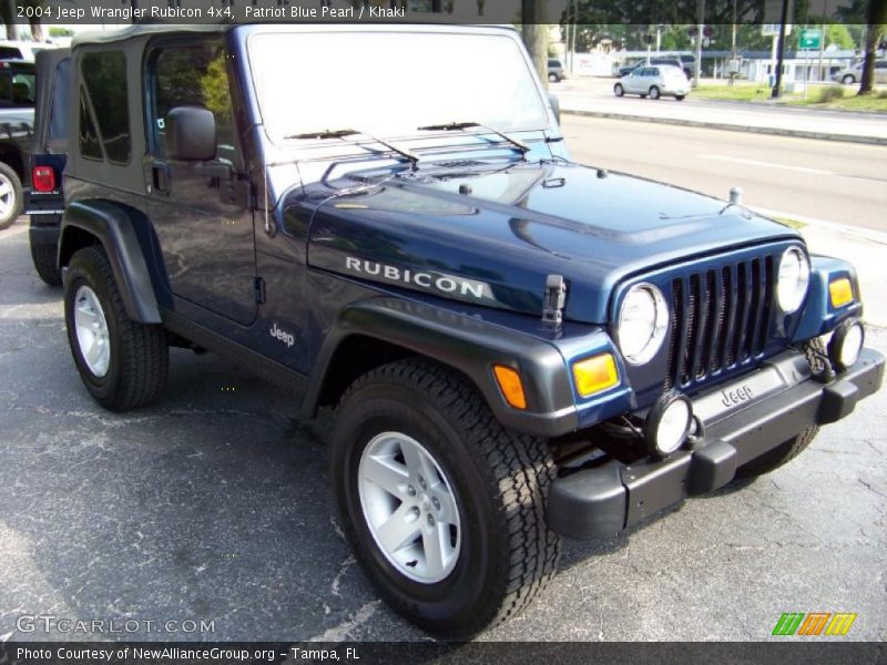 Patriot Blue Pearl / Khaki 2004 Jeep Wrangler Rubicon 4x4