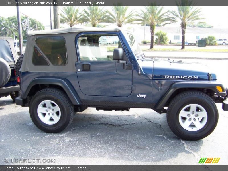 Patriot Blue Pearl / Khaki 2004 Jeep Wrangler Rubicon 4x4