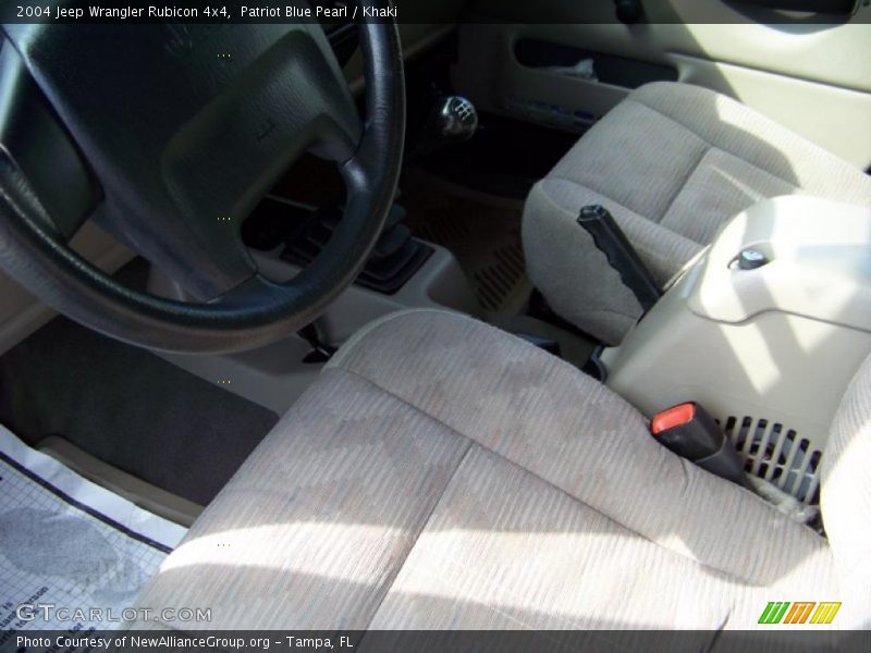 Patriot Blue Pearl / Khaki 2004 Jeep Wrangler Rubicon 4x4