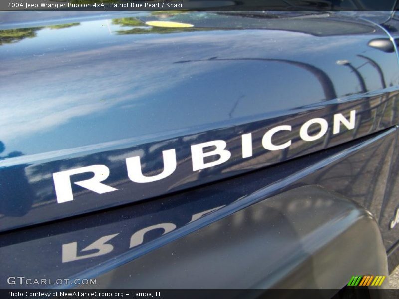 Patriot Blue Pearl / Khaki 2004 Jeep Wrangler Rubicon 4x4