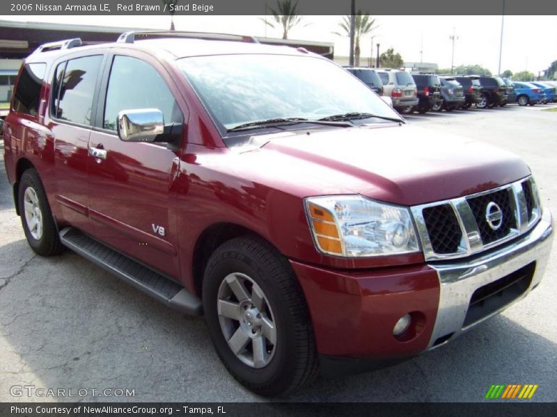 Red Brawn / Sand Beige 2006 Nissan Armada LE
