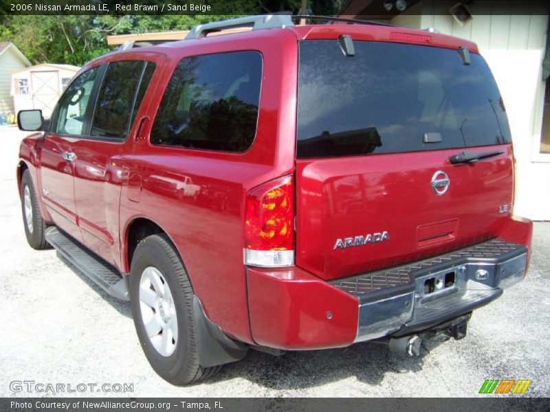 Red Brawn / Sand Beige 2006 Nissan Armada LE